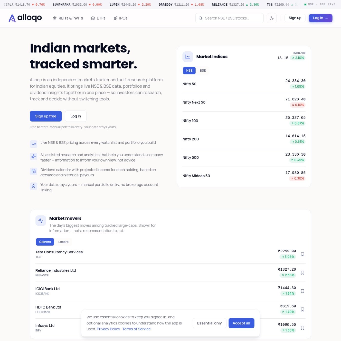 Alloqo โ Online Dashboard