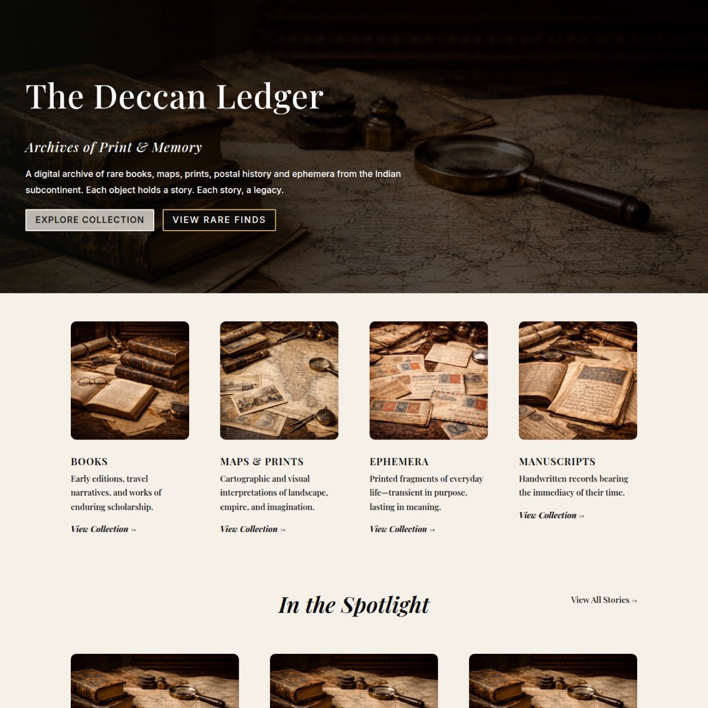 The Deccan Ledger โ Digital Archive